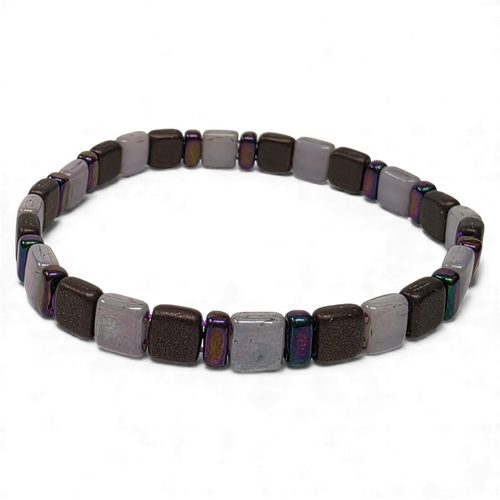 Tina Tile Bracelets x2 Purple for jewellery making
