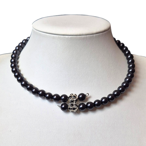 Shona Wrap Necklace Grey for jewellery making