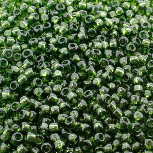 Toho Size 6 Seed Beads 10g Trans Olivine 9mm for jewellery making