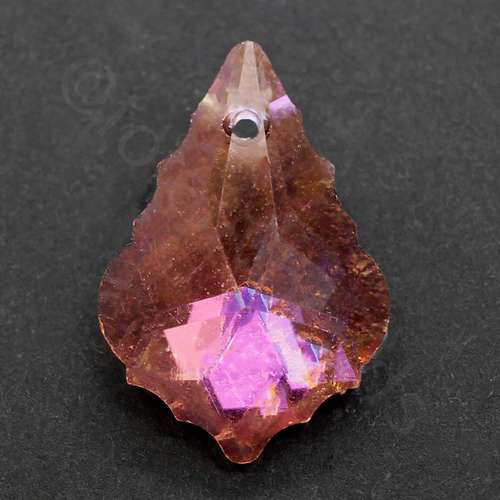 22mm crystal beads salmon pink — faceted for jewelry making and beadwork