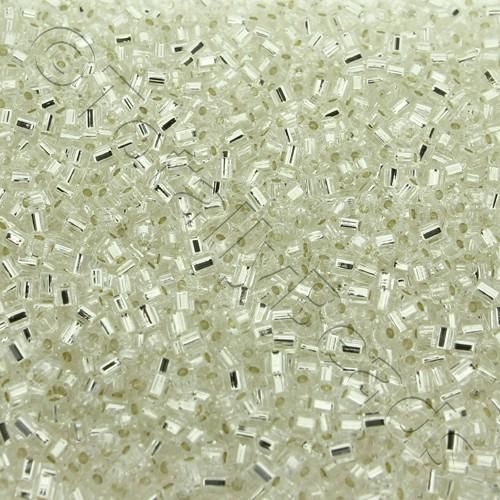 Toho Size 11 Hex Seed Beads 10g - Silver Lined Crystal