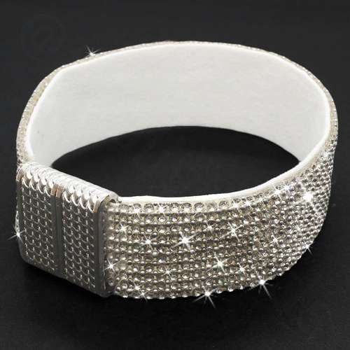 Sparkle Ribbon 22mm Bracelet Kit crystal bracelet making kit — DIY set with beads and instructions for creating handmade jewelry