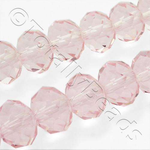 10mm crystal beads pink, pack of 30 — faceted for jewelry making and beadwork