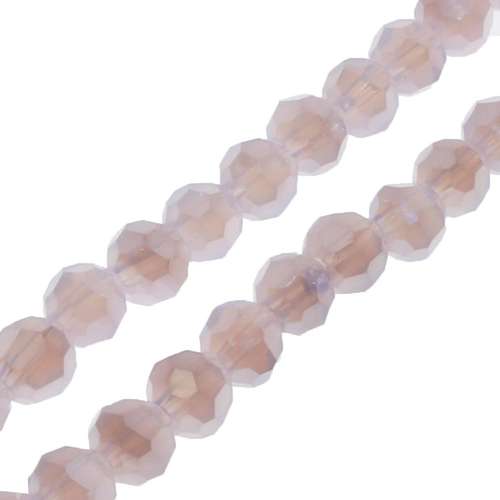 4mm crystal beads violet opal — faceted for jewelry making and beadwork