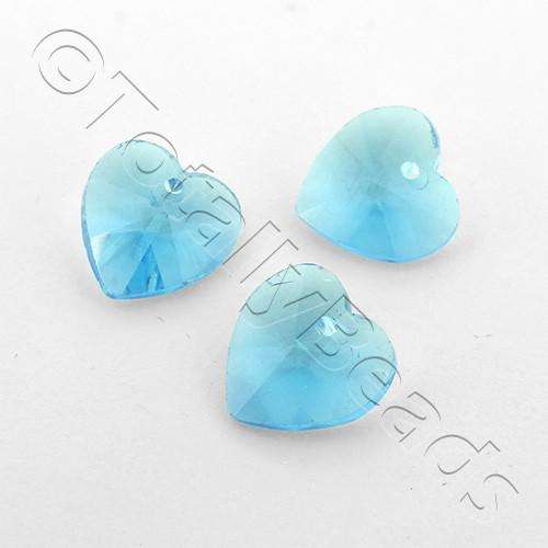 10mm crystal beads turquoise, pack of 10 — faceted for jewelry making and beadwork