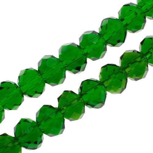 8mm crystal beads emerald green, pack of 70 — faceted for jewelry making and beadwork