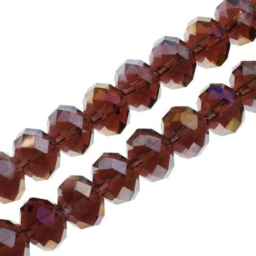 8mm crystal beads amethyst ab — AB finish, faceted for jewelry making and beadwork