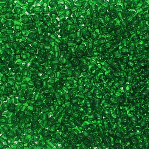 Toho Size 6 Seed Beads 10g - Trans Grass Green