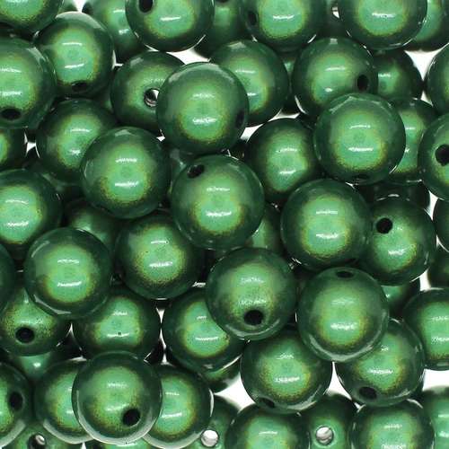 12mm Miracle acrylic round beads 12mm round green 25pcs — pack of 25, reflective 3D-effect beads ideal for jewelry making, crafts, and de…
