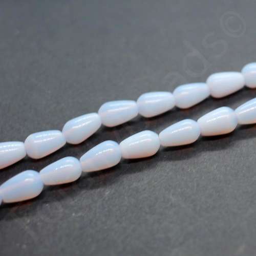 Opal Lilac Drop Beads - 10mm
