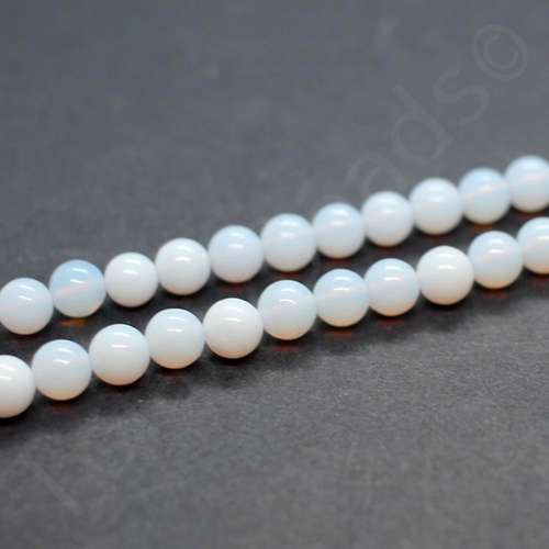 Opal Lilac Round Beads - 6mm