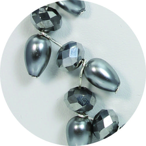 Amber Necklace silver - bundle pack necklace making kit — DIY set with beads and instructions for creating handmade jewelry