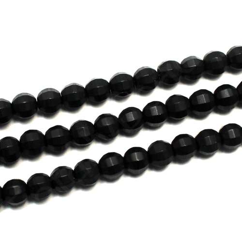 Synthetic Onyx Watermelon Round Beads 4mm Matt