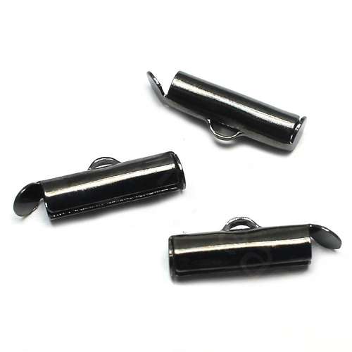 Slide Connector 14mm Black Plated 12pcs