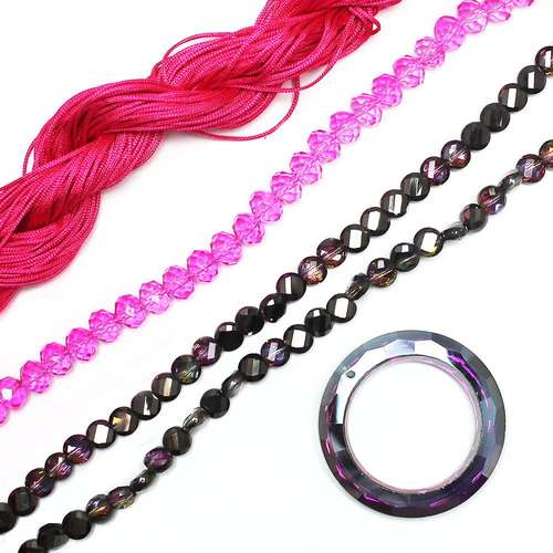 Crystal Pendant bundle - Pink