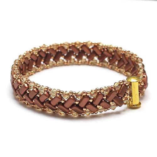 Hermione Bracelet light copper bracelet making kit — DIY set with beads and instructions for creating handmade jewelry