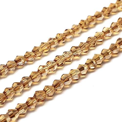 3mm crystal bicone beads auburn — faceted for jewelry making and beadwork