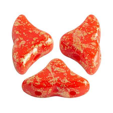 Helios Puca Beads 10g - Opq Lt Coral Splash