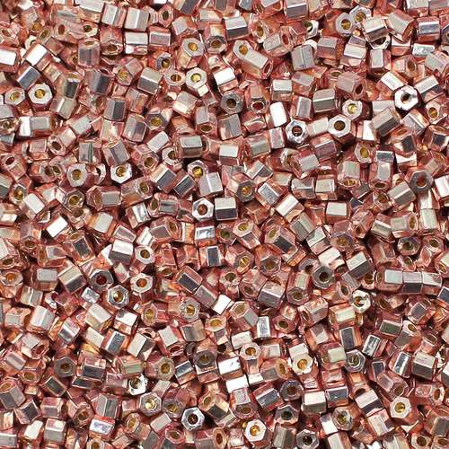 Toho Size 11 Hex Seed Beads 10g - PF Gal. Sweet Blush