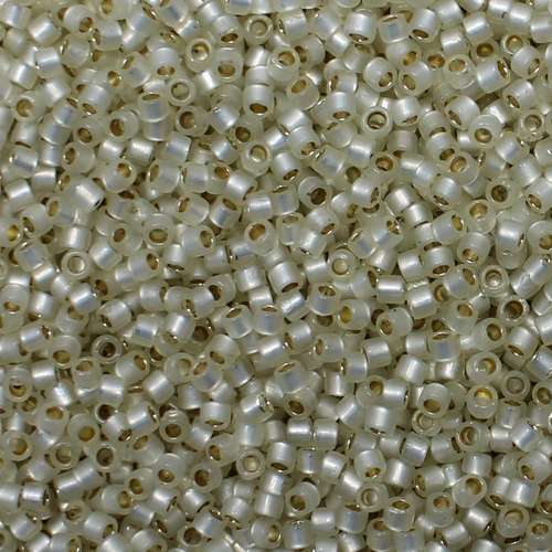 Toho Treasure Size 11 5g - PF Silver Line Milky Lt Jonquil