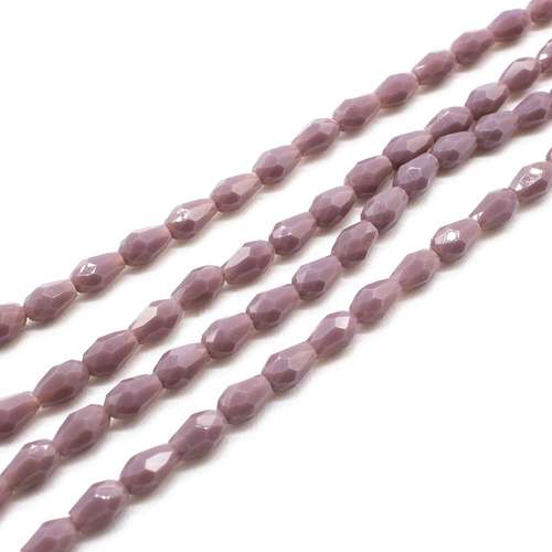 5mm crystal beads opal violet — faceted for jewelry making and beadwork