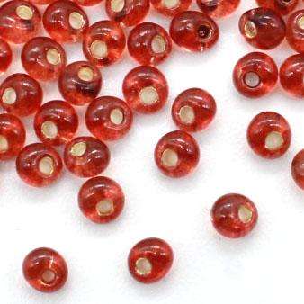 Toho Magatama Beads 3mm 10g - Silver Lined Burnt Orange