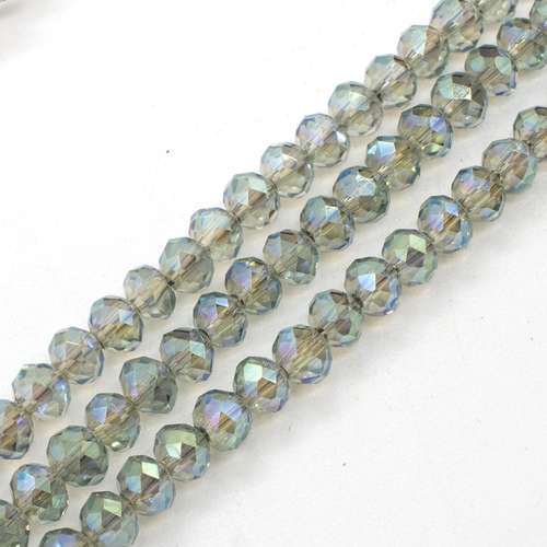 4mm crystal beads electric green — faceted for jewelry making and beadwork
