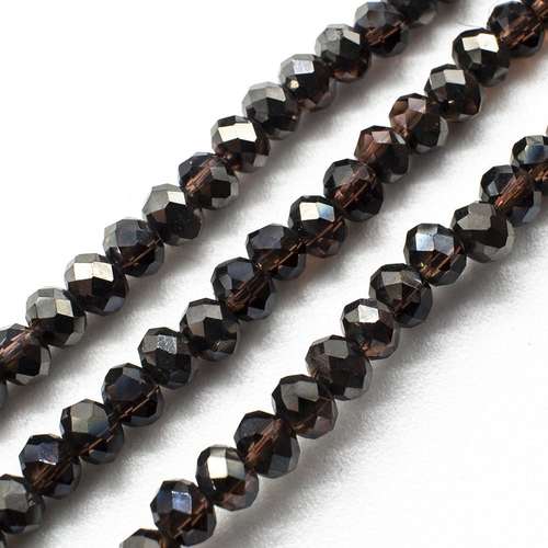 4mm crystal beads amethyst shadow, pack of 130 — faceted for jewelry making and beadwork