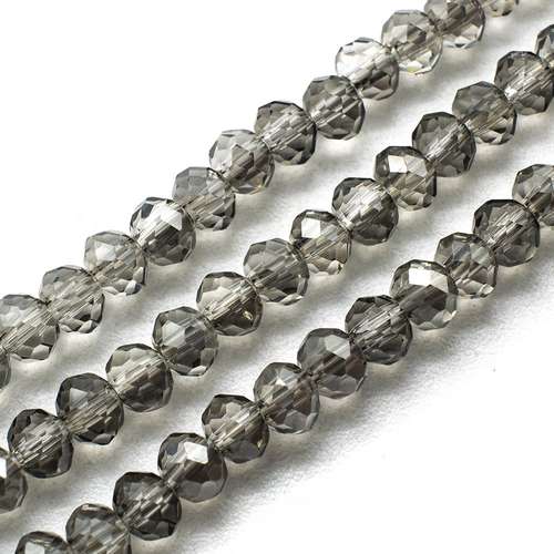4mm crystal beads silver dust, pack of 130 — plated finish, ideal for jewelry making and beadwork
