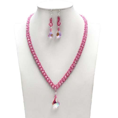 Sienna Necklace Bundle pink necklace making kit — DIY set with beads and instructions for creating handmade jewelry