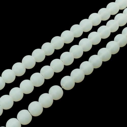 Opal Frosted Light Green Round - 6mm