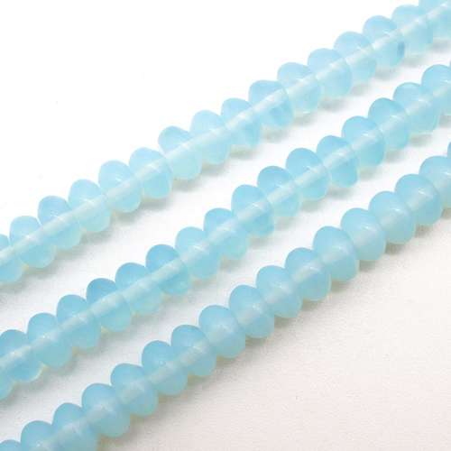 Opal Aqua Rondelle - 8x4mm