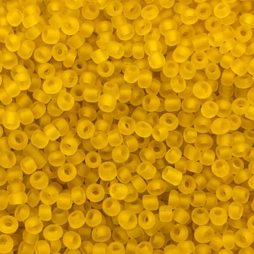 size 8 FGB glass seed beads frosted pineapple — 50g pack, ideal for bead weaving, embroidery, and jewelry making