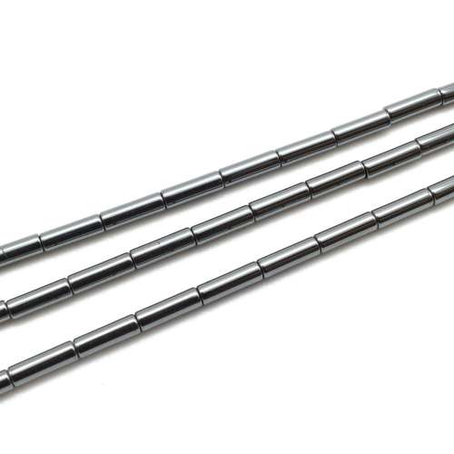 3x9mm hematite beads — for jewelry making, crafting, and beadwork projects