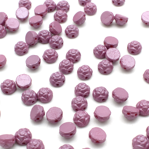 Roseta Cab 6mm 25pcs - Radiant Orchid