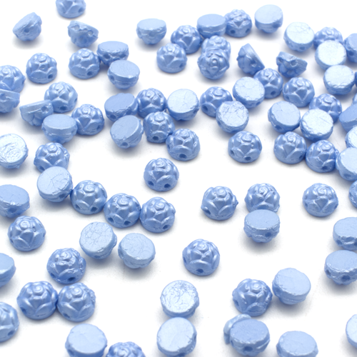 Roseta Cab 6mm 25pcs - Vista Blue