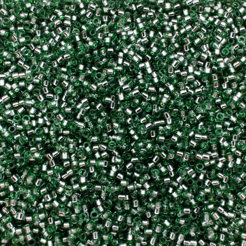 Toho Treasure Size 11 5g - Transparent Silver-Lined Jade