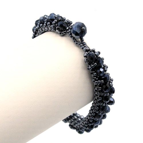 Grace Bracelet Makes 2 midnight shimmer bracelet making kit — DIY set with beads and instructions for creating handmade jewelry