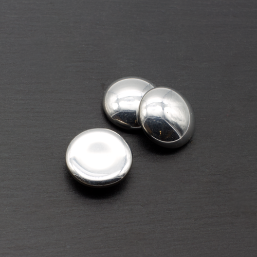 Par Puca Cabochon - 14mm - Argentees/Silver