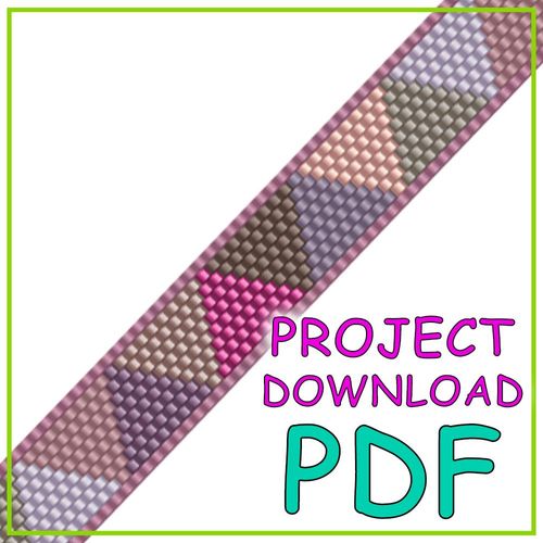 Treasure Bracelet Violet Pattern Download - PDF Instructions
