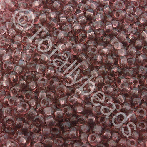 Seed Beads Transparent Purple - Size 8 100g