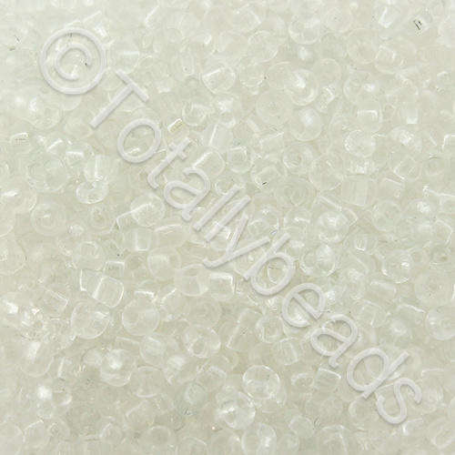 Seed Beads Transparent Clear - Size 11 100g