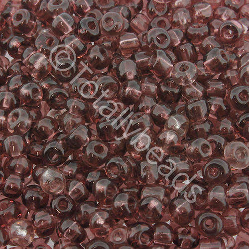 Seed Beads Transparent Purple - Size 6 100g