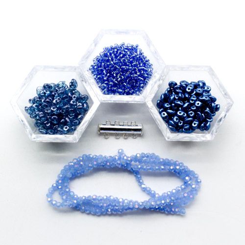 BC Week 14 2022 - Super Duo Necklace - Metallic Blue