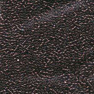 size 11 Miyuki Delica seed beads metallic raspberry db012 5g — 5g pack, premium Japanese cylinder beads perfect for bead weaving, embroid…