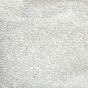 size 11 Miyuki Delica seed beads crystal luster db050 5g — 5g pack, premium Japanese cylinder beads perfect for bead weaving, embroidery,…