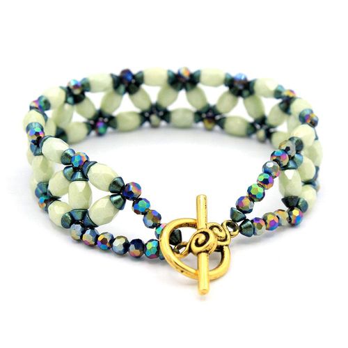 Baros Par Puca Bracelet turquoise ceramic bracelet making kit — DIY set with beads and instructions for creating handmade jewelry