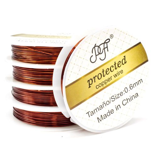 Copper Wire 0.6mm Bronze (6m) CR for jewellery making