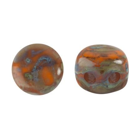 Kalos Puca Beads 10g - Frost Tangerine Travertin