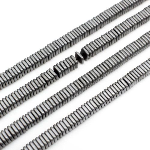 4x1mm hematite beads — for jewelry making, crafting, and beadwork projects